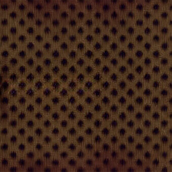 Bounce fabric texture, egoitaliano (e) collection, tan-brown with dark brown circular pattern, subtle grid, matte finish.